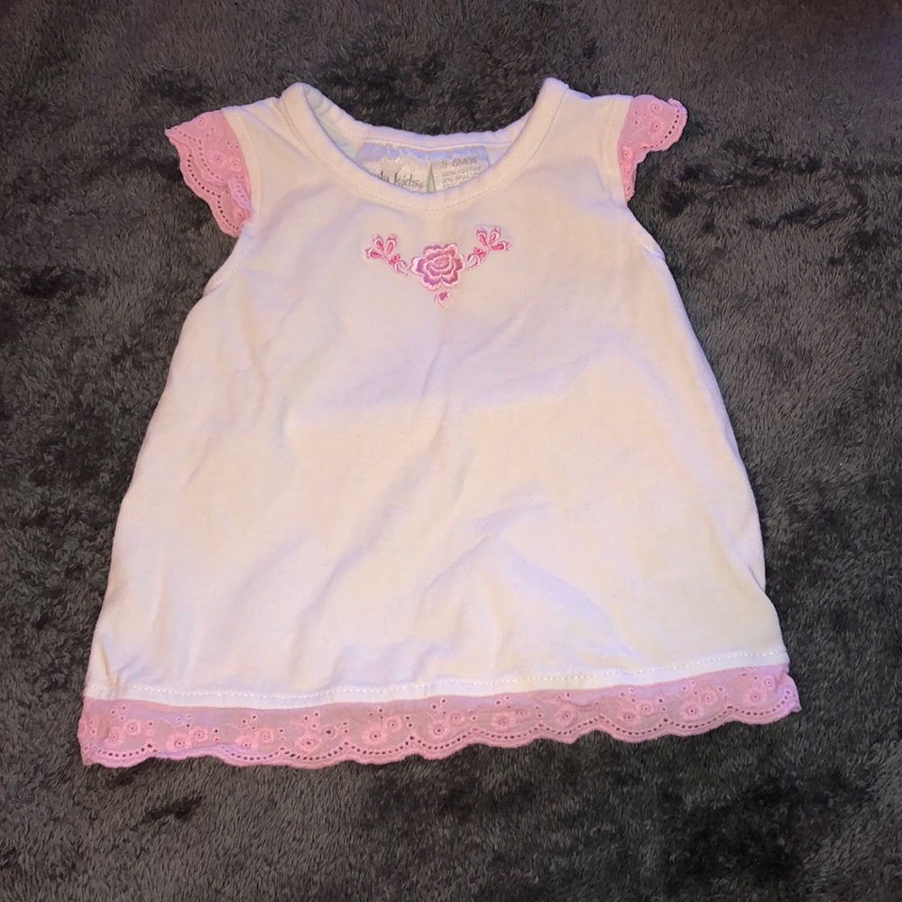 White/Pink Top